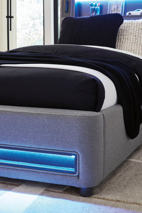 Cayberry Bluetooth Upholstered Bed