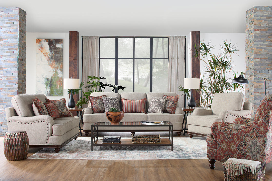 Jazzy Heather Sofa and Loveseat