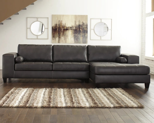 Charcoal 2-Piece Sectional with Chaise