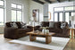Midnight Madness Chocolate Sofa and Loveseat