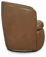 Load image into Gallery viewer, Caramel Swivel Accent Chair
