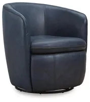 Load image into Gallery viewer, Ocean Blue Swivel Accent Chair
