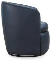 Load image into Gallery viewer, Ocean Blue Swivel Accent Chair
