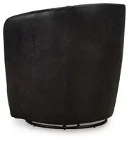 Load image into Gallery viewer, Black Swivel Accent Chair

