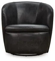 Load image into Gallery viewer, Black Swivel Accent Chair
