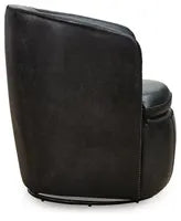 Load image into Gallery viewer, Black Swivel Accent Chair
