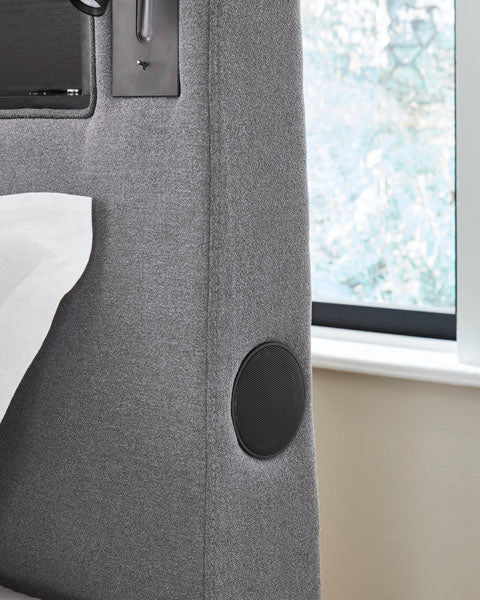 Cayberry Bluetooth Upholstered Bed