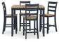 Gesthaven Counter Height Table with 4 Chairs
