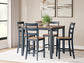 Gesthaven Counter Height Table with 4 Chairs