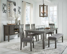 Load image into Gallery viewer, Hallanden Dining Room Table with 4 Chairs and a Bench
