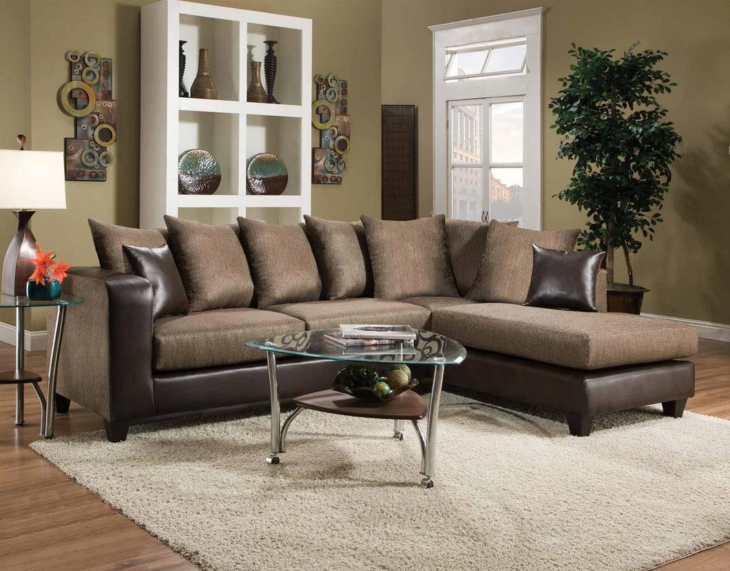Brown Sectional