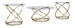 Champagne Occasional Table (Set of 3)