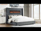 Vadra 4 Piece Black W Fireplace Display