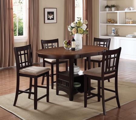 Lavon Brown- Dining Table and 4 Chairs