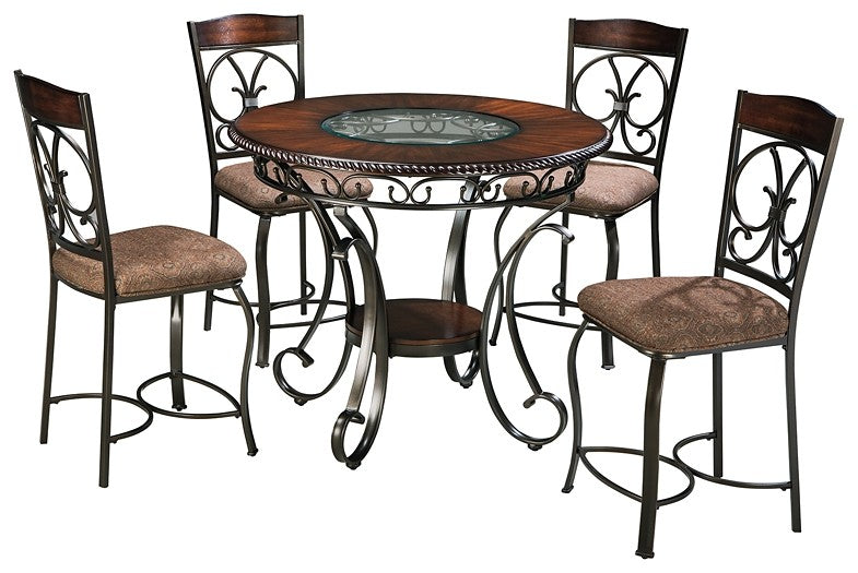 Glambrey - Counter Height Dining Table and 4 Barstools