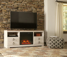 Load image into Gallery viewer, Willowton - LG TV Stand w/Fireplace Option
