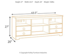 Load image into Gallery viewer, Willowton - LG TV Stand w/Fireplace Option
